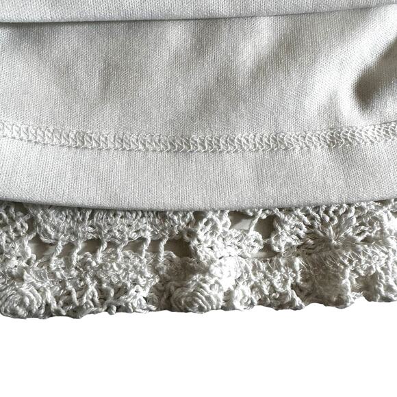 Open Edit Nordstrom New Women's Crochet Mini Dress White XXS Coastal Y2K Boho - Picture 9 of 13